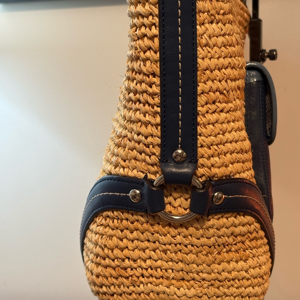 Coach Raffia Tote - Picture 8 of 11